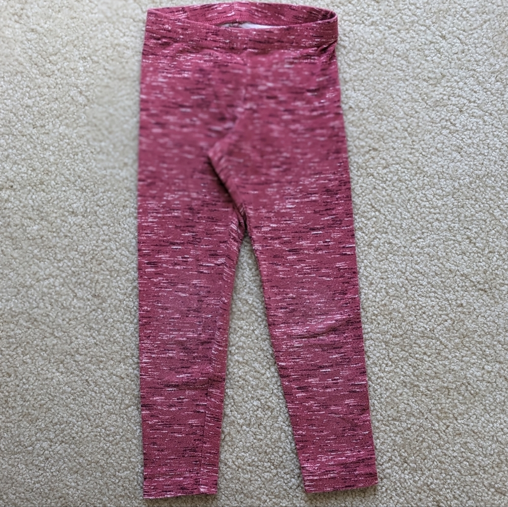 Little Girls Rose Leggings